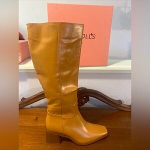 VOZTOLLS Knee High Boots New In Box Faux Leather Women’s Size 8 Brown